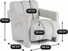 Fotel szürke színben. BENDER