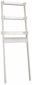 fehér tömör fenyőfa fürdőszoba állvány 63,5x32x179 cm