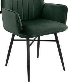 Zöld kárpitozott étkezőfotel szett 2 db-os Anzo – Støraa