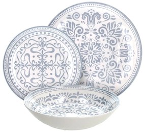 Tognana 18 részes marokkói–mediterrán porcelán étkészlet Arabesque