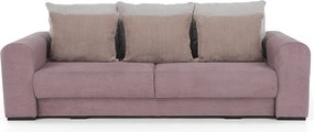 Extra tágas kanapé, lila, őreg rózsaszín, bézs színű, GILEN BIG SOFA