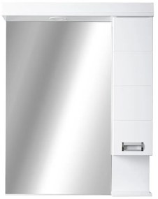 OUTLET - Viva SZQUARE 65 Tükrös fürdőszobai szekrény - JOBBOS szekrénnyel - 65 x 97 x 15 cm - SZÉPSÉGHIBÁS TERMÉK