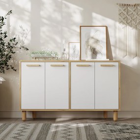 Venedik komód, zafír tölgy-fehér, 120 cm