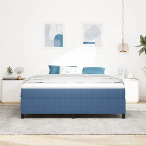 Boxspring Ágy Kék Szuper King Corduroy Szövet
