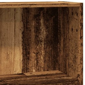 antik fa színű szerelt fa könyvespolc 80 x 24 x 76 cm