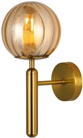 Italux RAVENA WL-2324-1 BRO+AMB Fali lámpa 1x5W/LED IP20