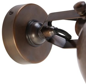 Ipari fali lámpa bronz réz színű állítható - Liko