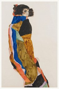 Festmény reprodukció Moa (Female Portrait) - Egon Schiele, (26.7 x 40 cm)