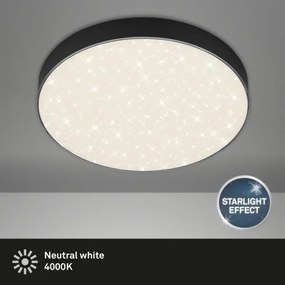 Briloner 7074-415 - LED Mennyezeti lámpa STAR SKY LED/21W/230V átm. 28 cm fekete
