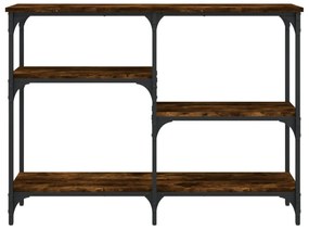 füstös tölgy színű szerelt fa tálalóasztal 102x29x75 cm
