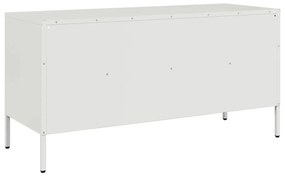 fehér acél TV-szekrény 100,5 x 39 x 50,5 cm