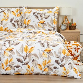 4Home Autumn Leaves pamut ágyneműhuzat, 140 x 200 cm, 70 x 90 cm