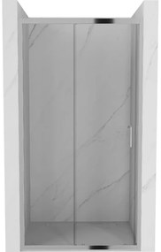 Mexen Apia 90 cm-es tolóajtós zuhanyajtó, átlátszó, króm - 845-090-000-01-00