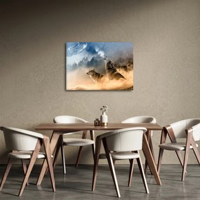 Farkasok üvöltése a holdra képe (70x50 cm)