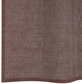 2 db barna fátyolfüggönyök rojtokkal 140x175 cm
