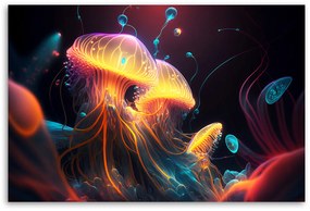 Gario Vászonkép Tűz medúzák Méret: 100 x 70 cm