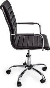 Fekete bőrutánzat irodai szék Perth – Yes Everyday