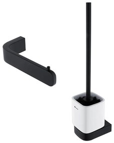 NIMCO NKC készlet-94KN-90 - Falra szerelhető WC kefe és wc papír tartó NIKAU