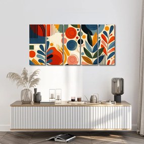 5 részes kép modern absztrakt formák