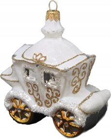 Királyi hintó kollekció Üveggömb fehér fényben