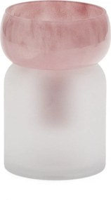 Rózsaszín üveg váza (magasság 19 cm) Kelse – Kave Home