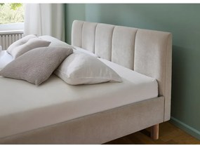 Bézs kárpitozott franciaágy ágyrács nélkül 180x200 cm Joker – Meise Möbel