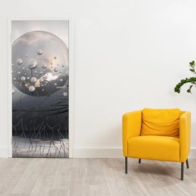 Fotótapéta ajtóra - Absztrakt gömbök (95x205cm)