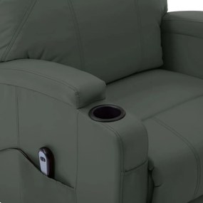 vidaXL antracitszürke műbőr felállást segítő fotel