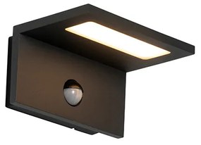 Kültéri fali lámpa szürke, LED IP54 mozgásérzékelővel - Harvey