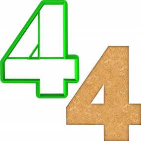 Foremkia Lyukasztó Születésnapra Iskola Tanulmányok Szám 4 8cm