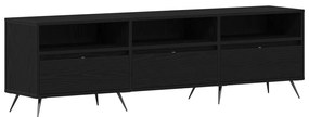 TV Szekrény Fekete 150x30x44,5 cm Műanyag