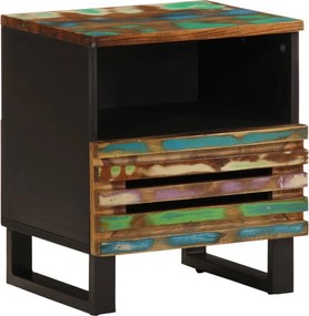 vidaXL tömör újrahasznosított fa éjjeliszekrény 40 x 34 x 46 cm