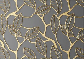 Design fotótapéta Flizelin falra Elegáns levelek 312x219 Ragasztó