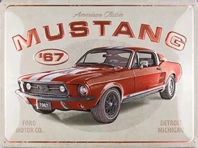 Fém tábla Ford - Mustang - GT 1967, (40 x 30 cm)