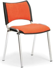 SMART konferencia szĂ©k - krĂłm lĂĄbak, narancssĂĄrga