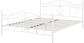 Franciaágy 160 cm ANTALIA (ágyráccsal) (fehér). 1007094