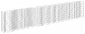 horganyzott acél gabion magaságyás 450 x 30 x 90 cm