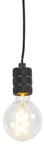Függőlámpa fekete 1-lámpa - Cavalux