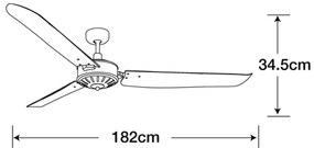Lucci Air 211022 – Mennyezeti Ventilátor AIRFUSION CAROLINA Barna