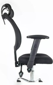 Fekete irodai szék FLEXISEAT Q-118RC