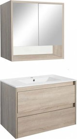 Porto 80 komplett fürdőszoba bútor sonoma tölgy színben