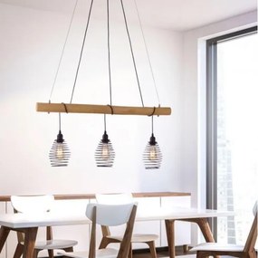 Leuchten Direkt 15526-79 - Csillár zsinóron SPRING 3xE27/40W/230V