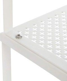 Polcrendszerező, egymásra rakható fém fűszertartó 2 db, fehér