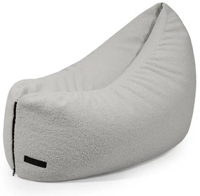 Világosszürke buklé gyerek babzsákfotel Clip Clap 90 – SLOWDOWN