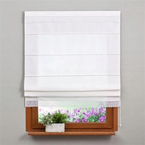 Kész Római roló csipkével 160x180cm fehér