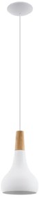 Eglo 901177 - SABINAR kábeles függeszték, 1xE27/60W/230V, Ø 18 cm, fehér