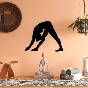 Yoga fém fali dekoráció, 55×45 cm