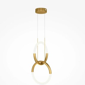 MAYTONI MOD165PL-L18G3K NODE Modern Led FĂŒggesztett LĂĄmpa FehĂ©r, Arany LED IP20
