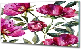 Fotó üvegkép Hawaii virágok 125x50