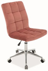 VELVET rózsaszín irodai szék Q-020
